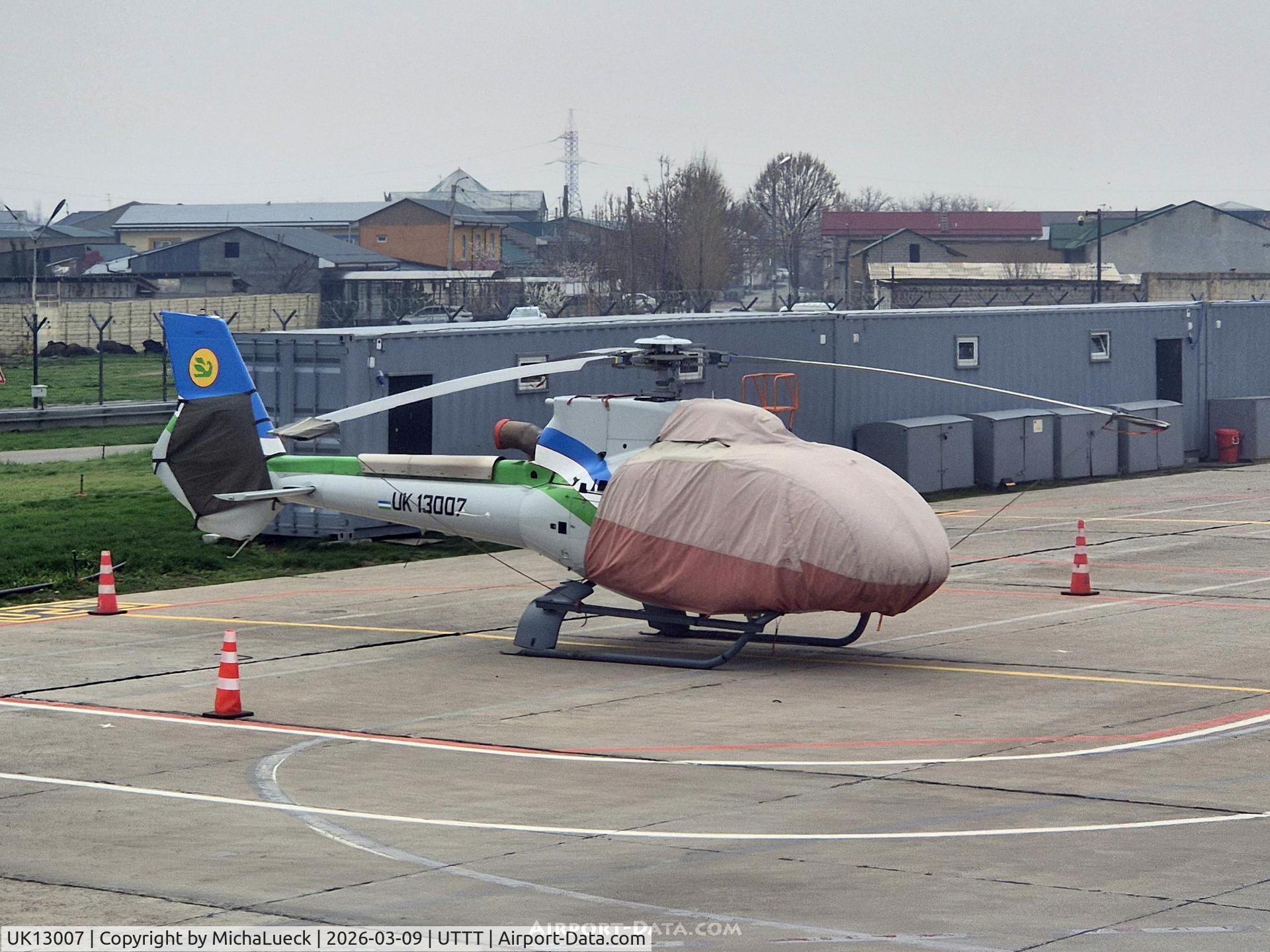 UK13007, Airbus Helicopters H130 C/N 9159, At Tashkent's domestic terminal 3
