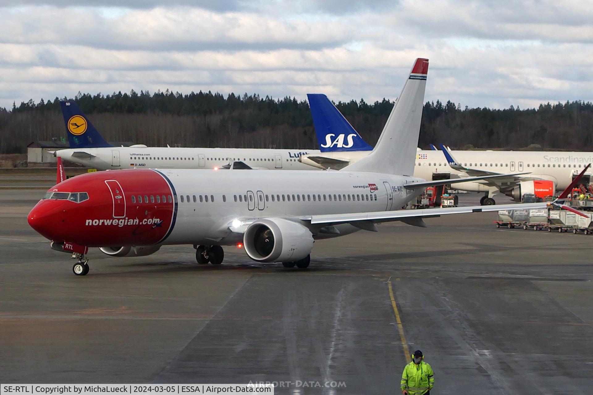 SE-RTL, 2023 Boeing 737-8 MAX C/N 62904, At Arlanda
