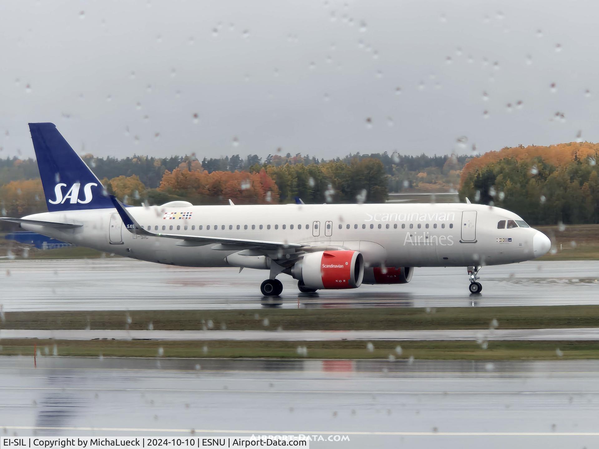 EI-SIL, 2022 Airbus A320-251N C/N 10764, A rainy day in Umeå