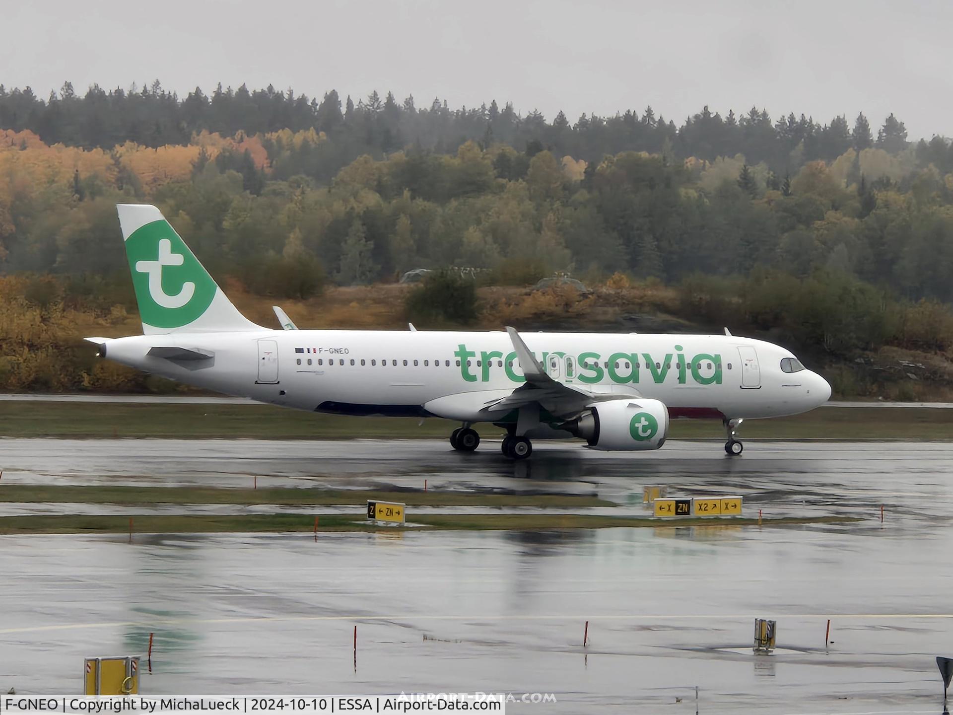 F-GNEO, 2023 Airbus A320-252N C/N 11918, A rainy day at Arlanda