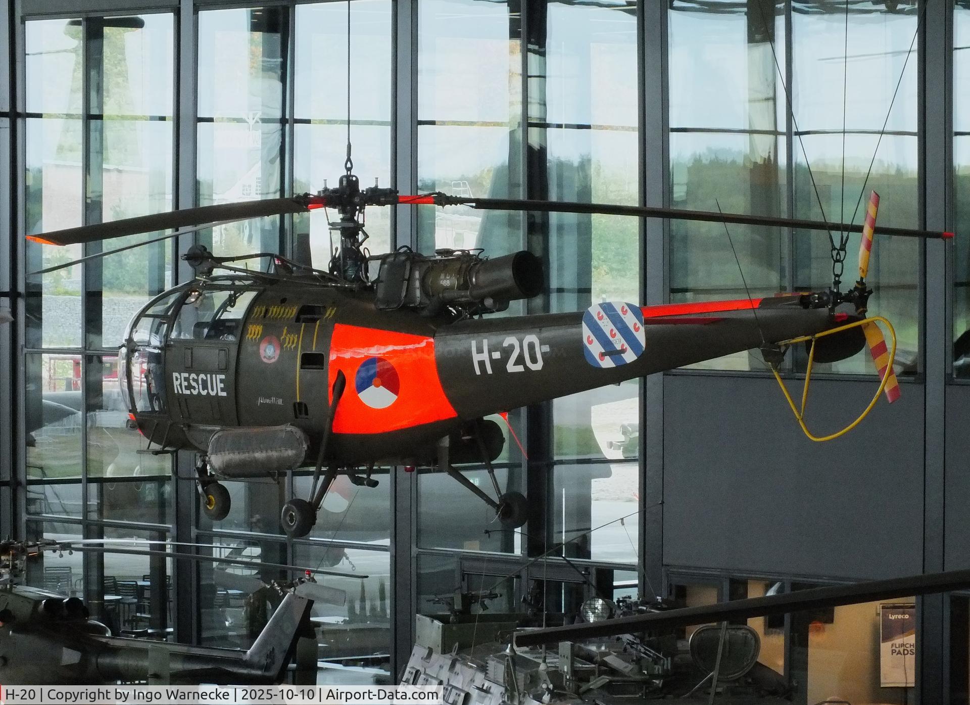 H-20, Sud SE-3160 Alouette III C/N 1320, Sud-Est SE.3160 Alouette III at the Nationaal Militair Museum / National Military Museum, Soesterberg