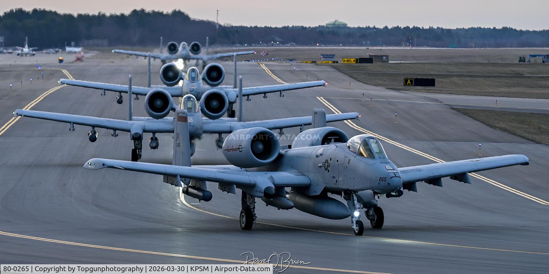 80-0265, 1980 Fairchild Republic A-10C Thunderbolt II C/N A10-0615, TABOR84