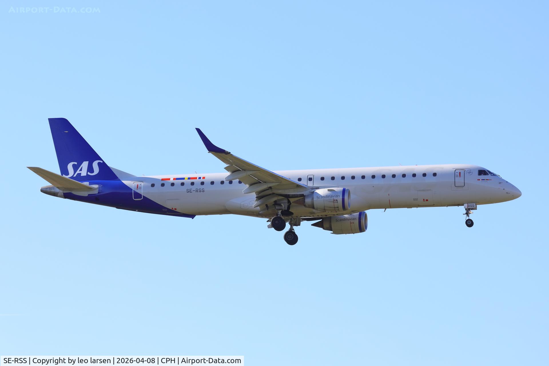 SE-RSS, 2011 Embraer ERJ-195LR (ERJ-190-200LR) C/N 19000437, Copenhagen 8.4.2026