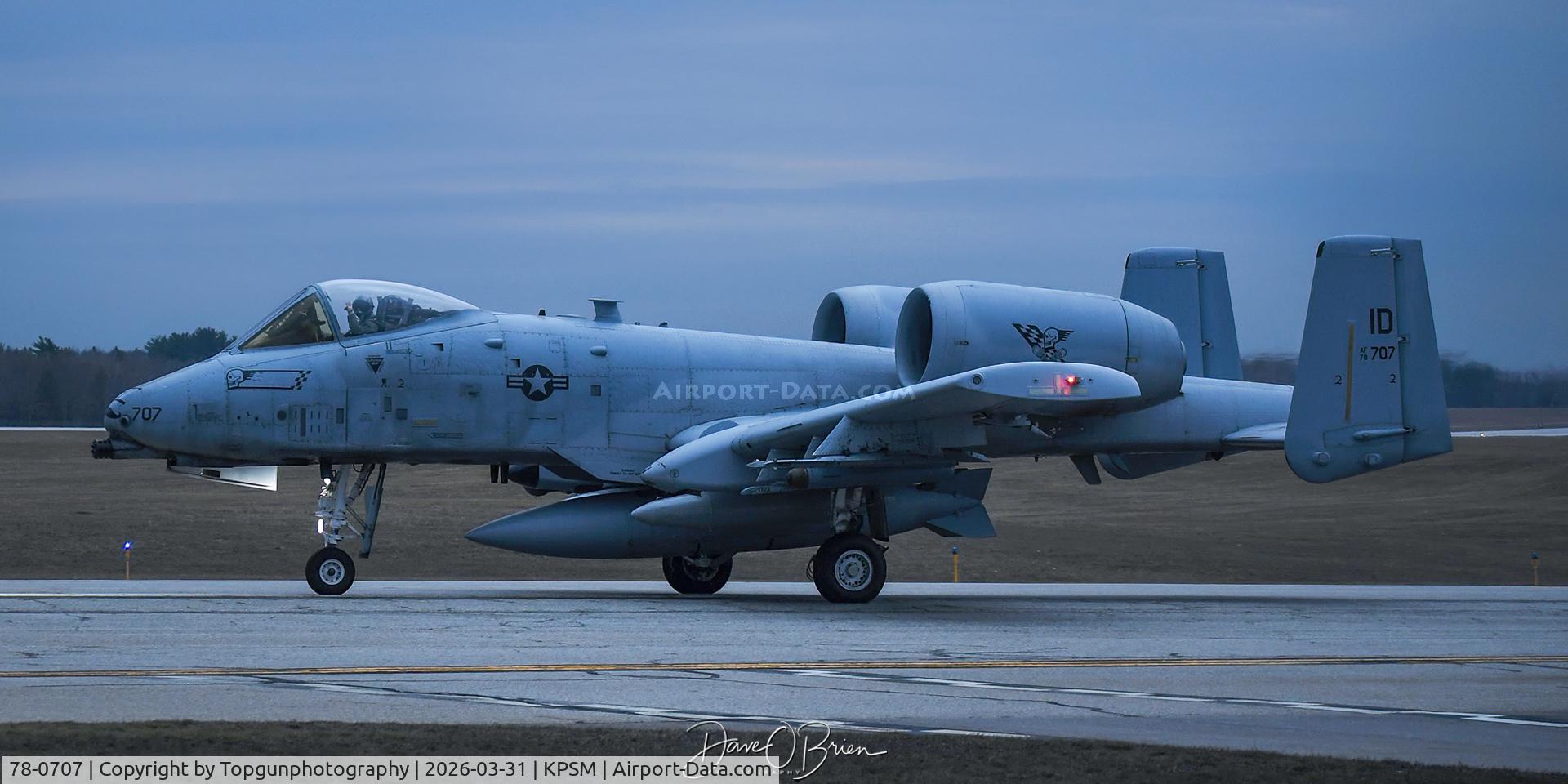 78-0707, 1978 Fairchild Republic A-10C Thunderbolt II C/N A10-0327, TABOR96