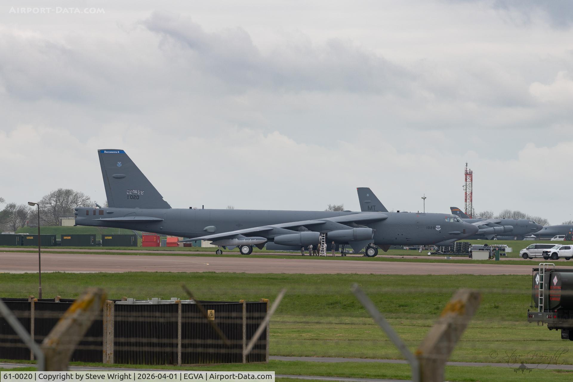 61-0020, 1961 Boeing B-52H Stratofortress C/N 464447, Operation Epic Fury, RAF Fairford. England