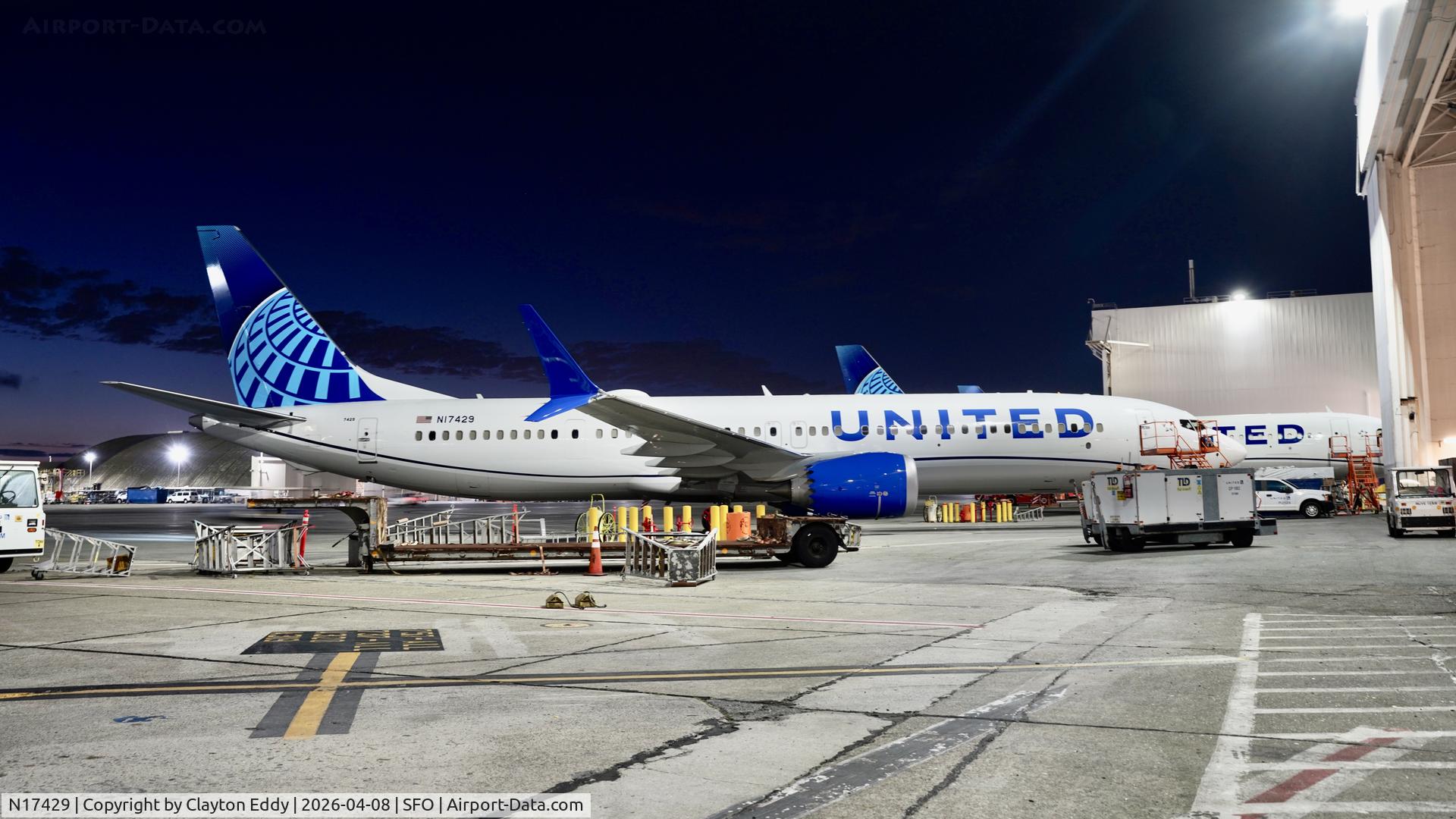 N17429, 2026 Boeing 737 MAX 9 C/N 67746, SFO 2026