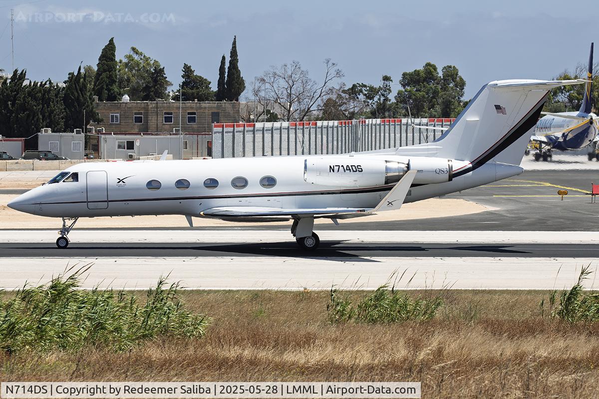 N714DS, 1986 Gulfstream American G-1159A Gulfstream III Gulfstream III C/N 488, Runway 31