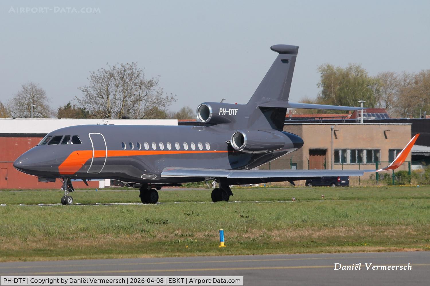PH-DTF, 2008 Dassault Falcon 900EX EASy C/N 205, At Kortrijk-Wevelgem Airport.