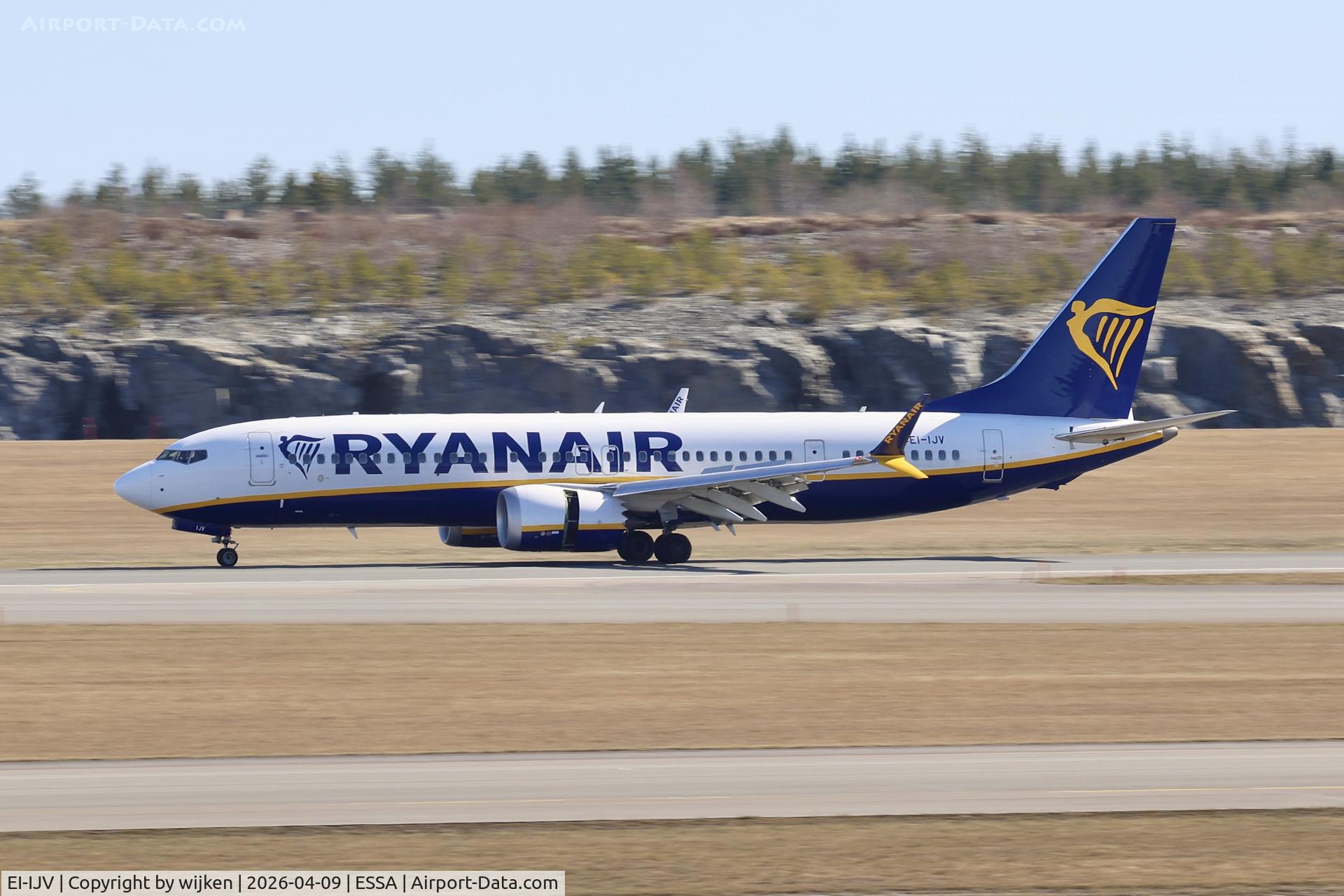 EI-IJV, 2024 Boeing 737-8 MAX 200 C/N 62376, Rwy 01R