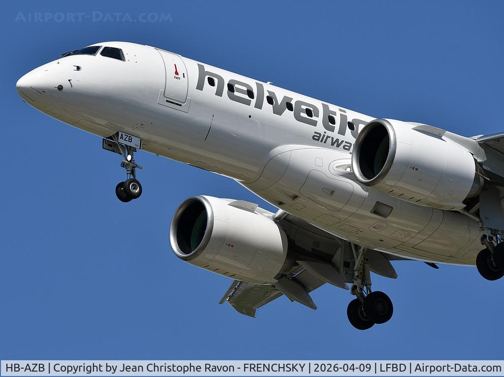 HB-AZB, 2019 Embraer 190-E2 (ERJ-190-300) C/N 19020026, Zurich (ZRH)	Bordeaux (BOD)	LX552