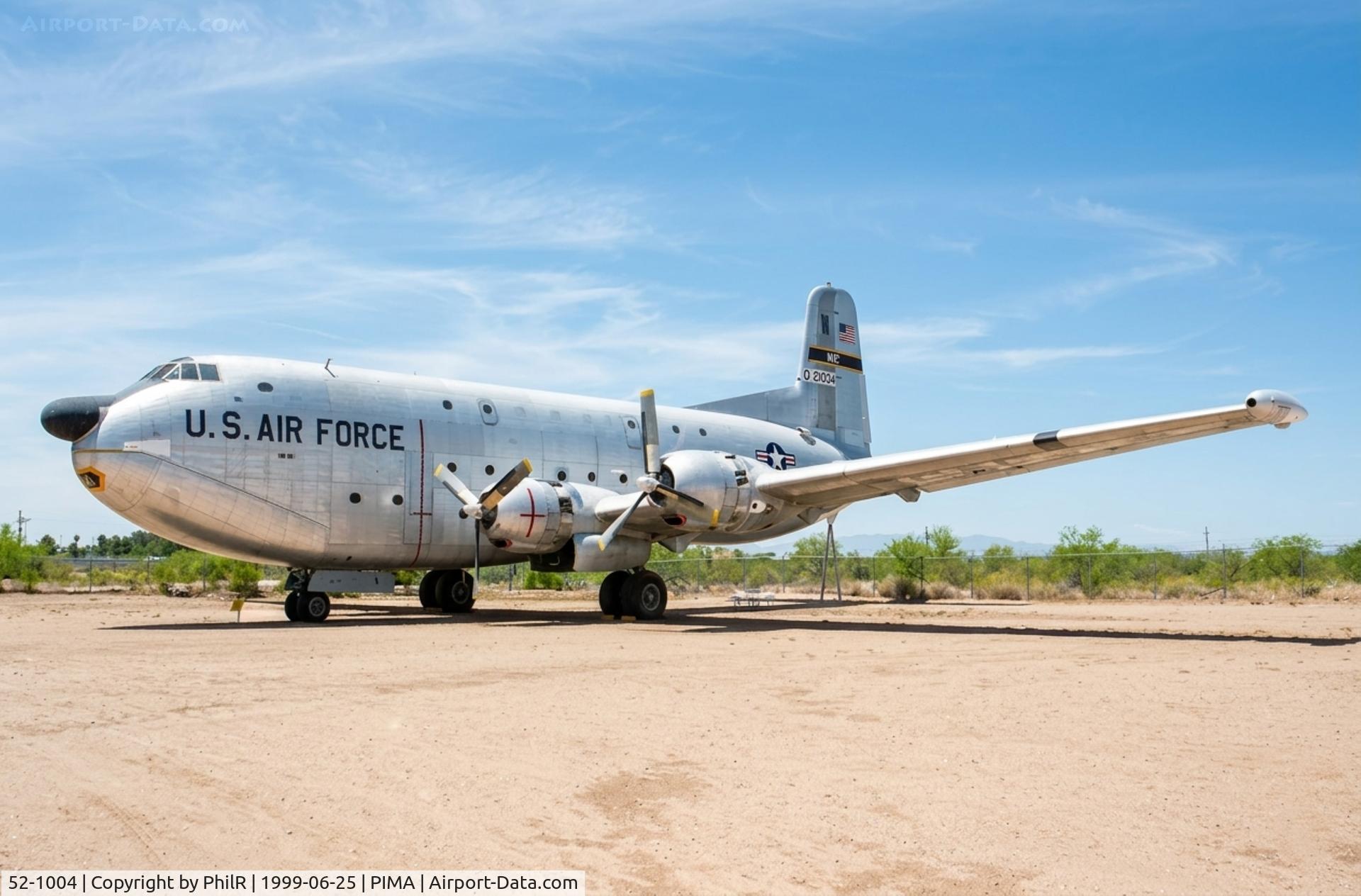 52-1004, 1952 Douglas C-124C Globemaster II C/N 43913, 52-1004 Douglas 1952 C-124C Globemaster ll USAF Pima