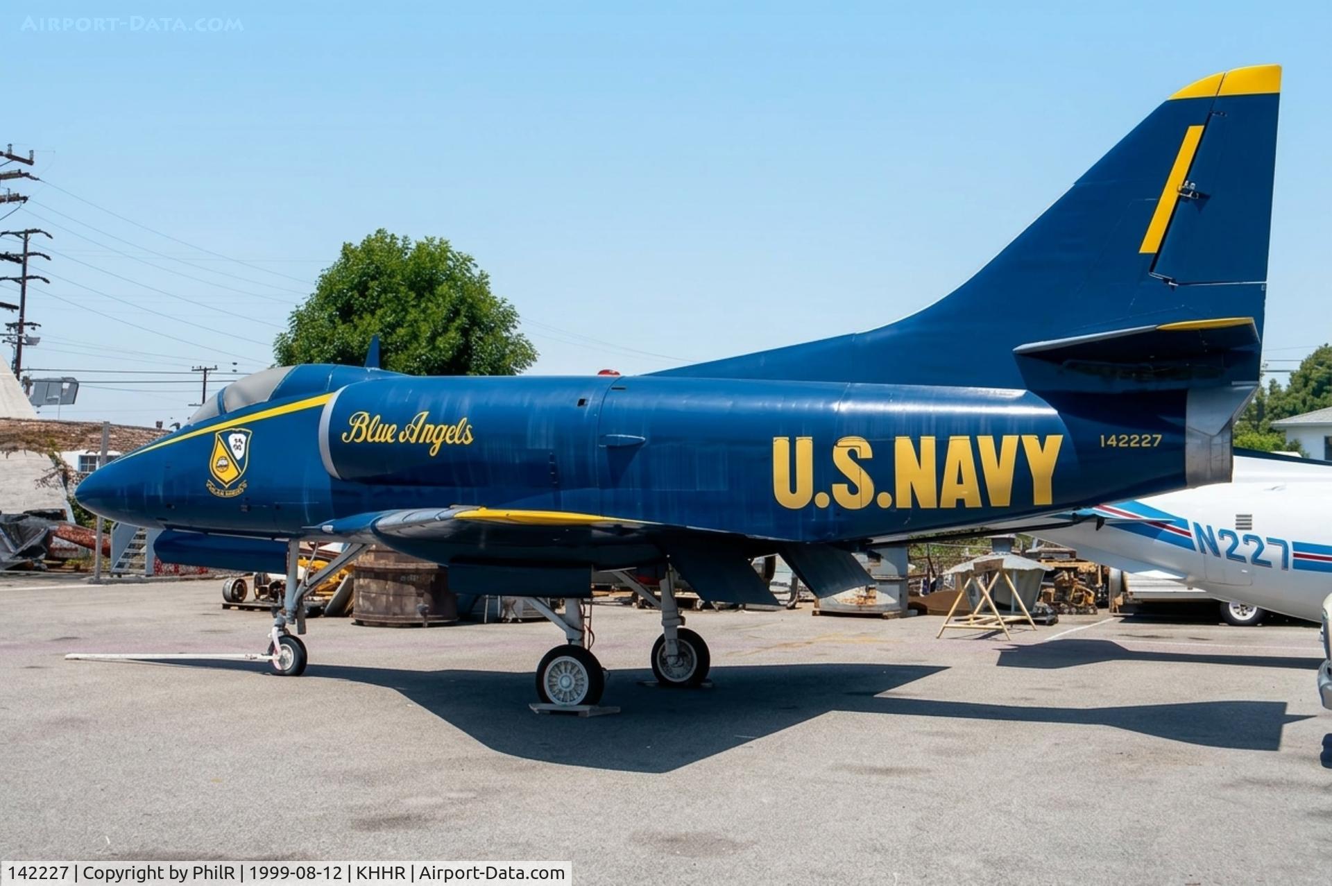 142227, Douglas A-4D-1 Skyhawk C/N 11481, 142227 Douglas A-4D Skyhawk USN Western Museum of Flight Hawthorne Ca 