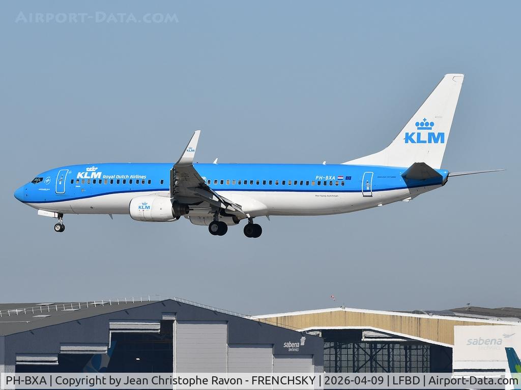 PH-BXA, 1998 Boeing 737-8K2 C/N 29131, Amsterdam (AMS)	Bordeaux (BOD)	KL1441