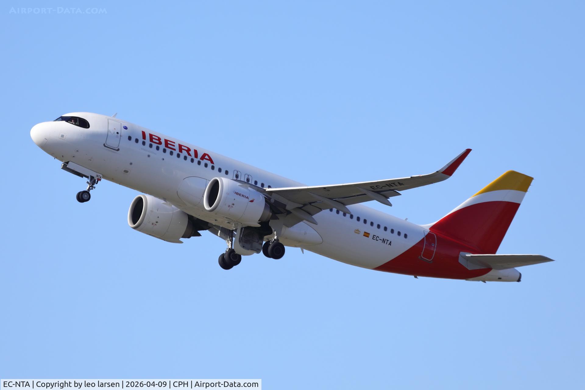EC-NTA, 2021 Airbus A320-251N C/N 10696, Copenhagen 9.4.2026
