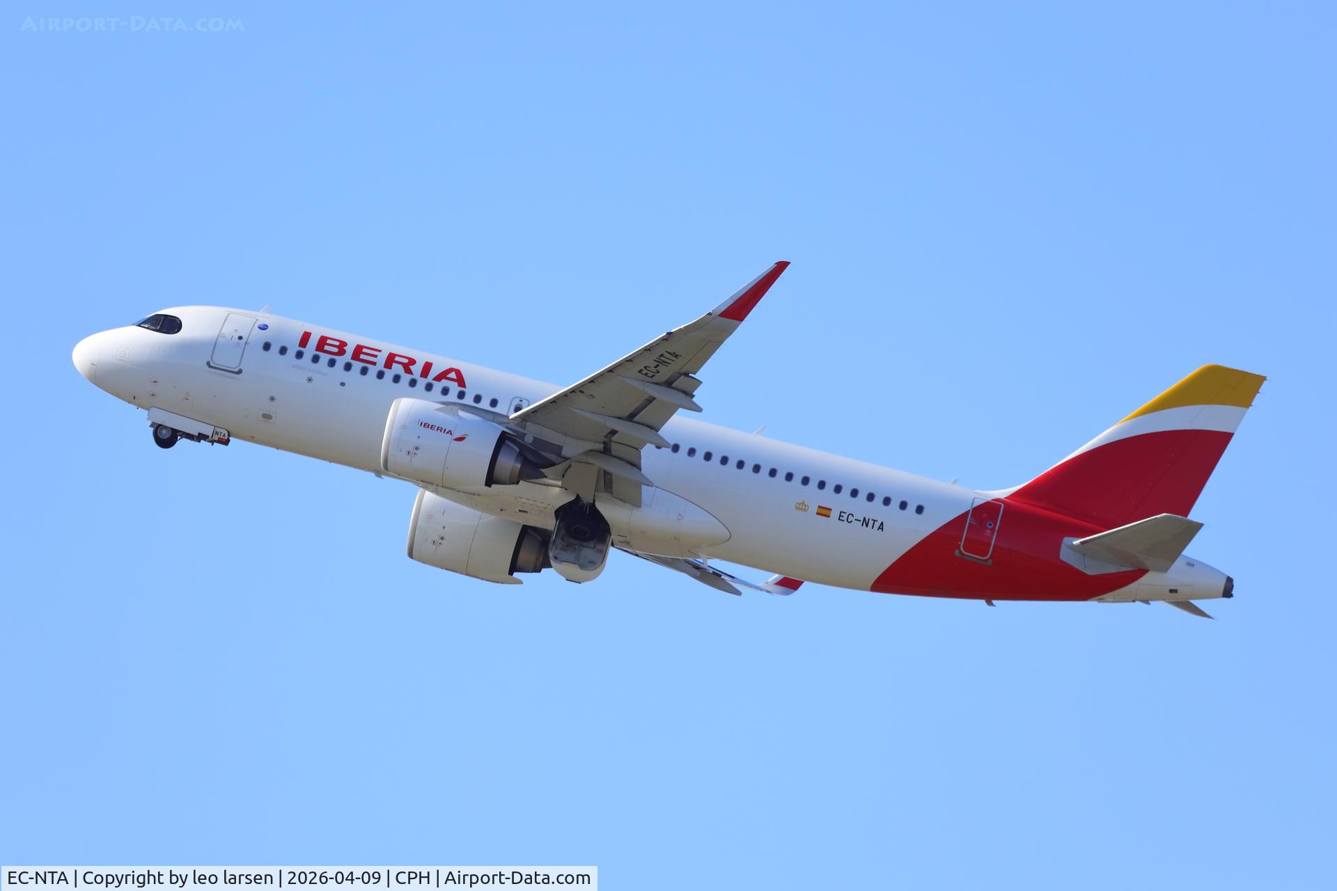 EC-NTA, 2021 Airbus A320-251N C/N 10696, Copenhagen 9.4.2026