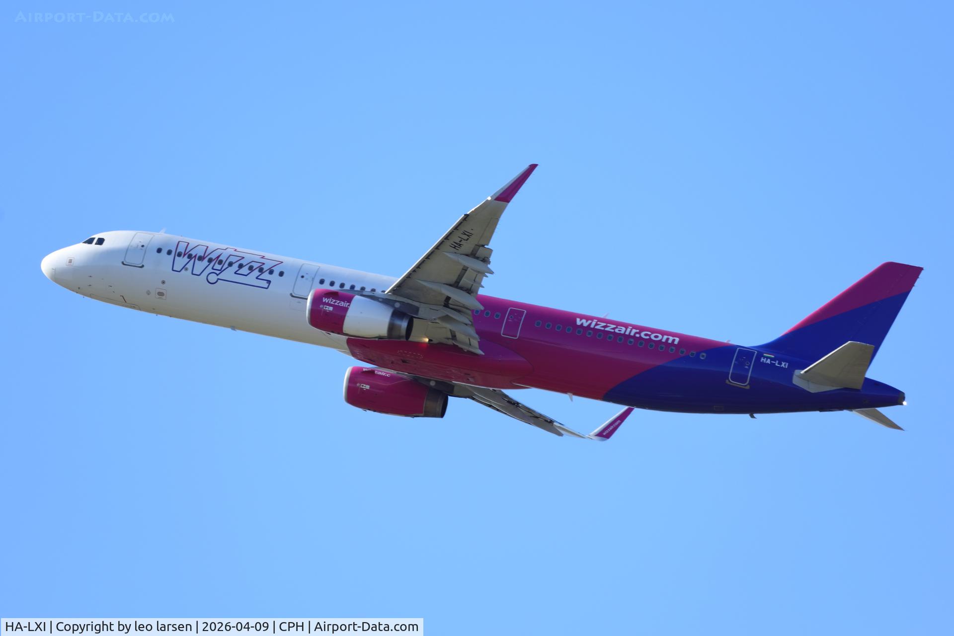 HA-LXI, 2016 Airbus A321-231 C/N 7280, Copenhagen 9.4.2026