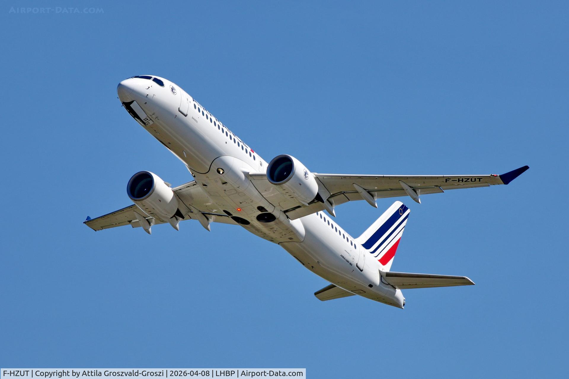 F-HZUT, 2023 Airbus A220-300 C/N 55210, LHBP - Budapest Liszt Ferenc Airport (BUD)