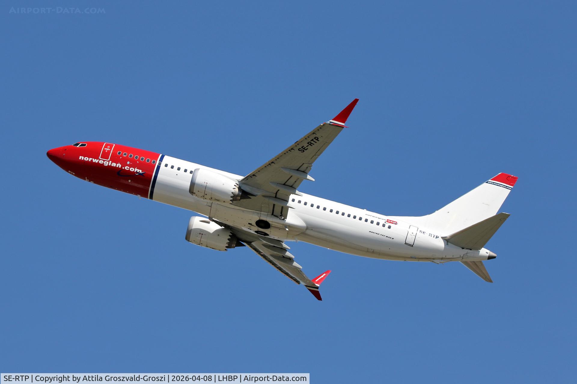 SE-RTP, 2019 Boeing B-737-8 Max C/N 63976, LHBP - Budapest Liszt Ferenc Airport (BUD)