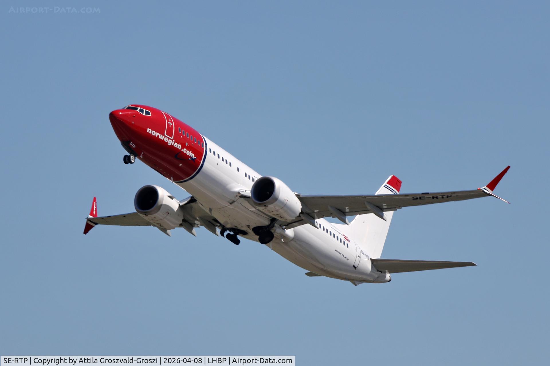 SE-RTP, 2019 Boeing B-737-8 Max C/N 63976, LHBP - Budapest Liszt Ferenc Airport (BUD)