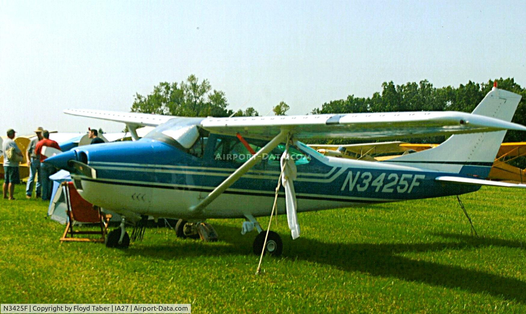 N3425F, 1966 Cessna 182J Skylane C/N 18257425, Blakesburg Antique Fly In