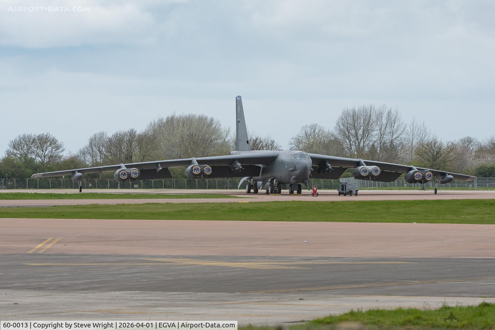 60-0013, 1960 Boeing B-52H-135-BW Stratofortress C/N 464378, Operation Epic Fury, RAF Fairford. England