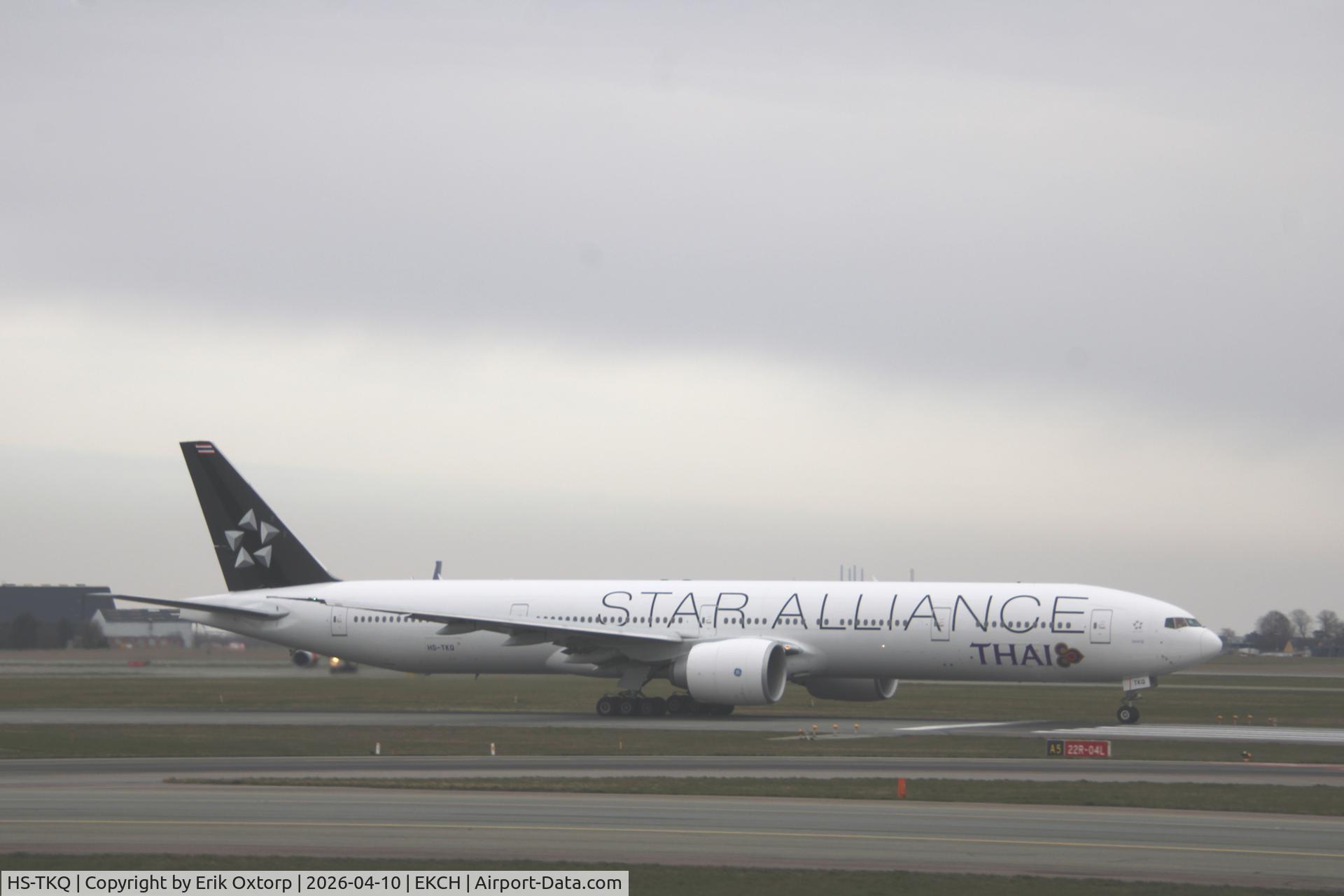 HS-TKQ, 2013 Boeing 777-3AL/ER C/N 41526, HS-TKQ taking off rw 22R