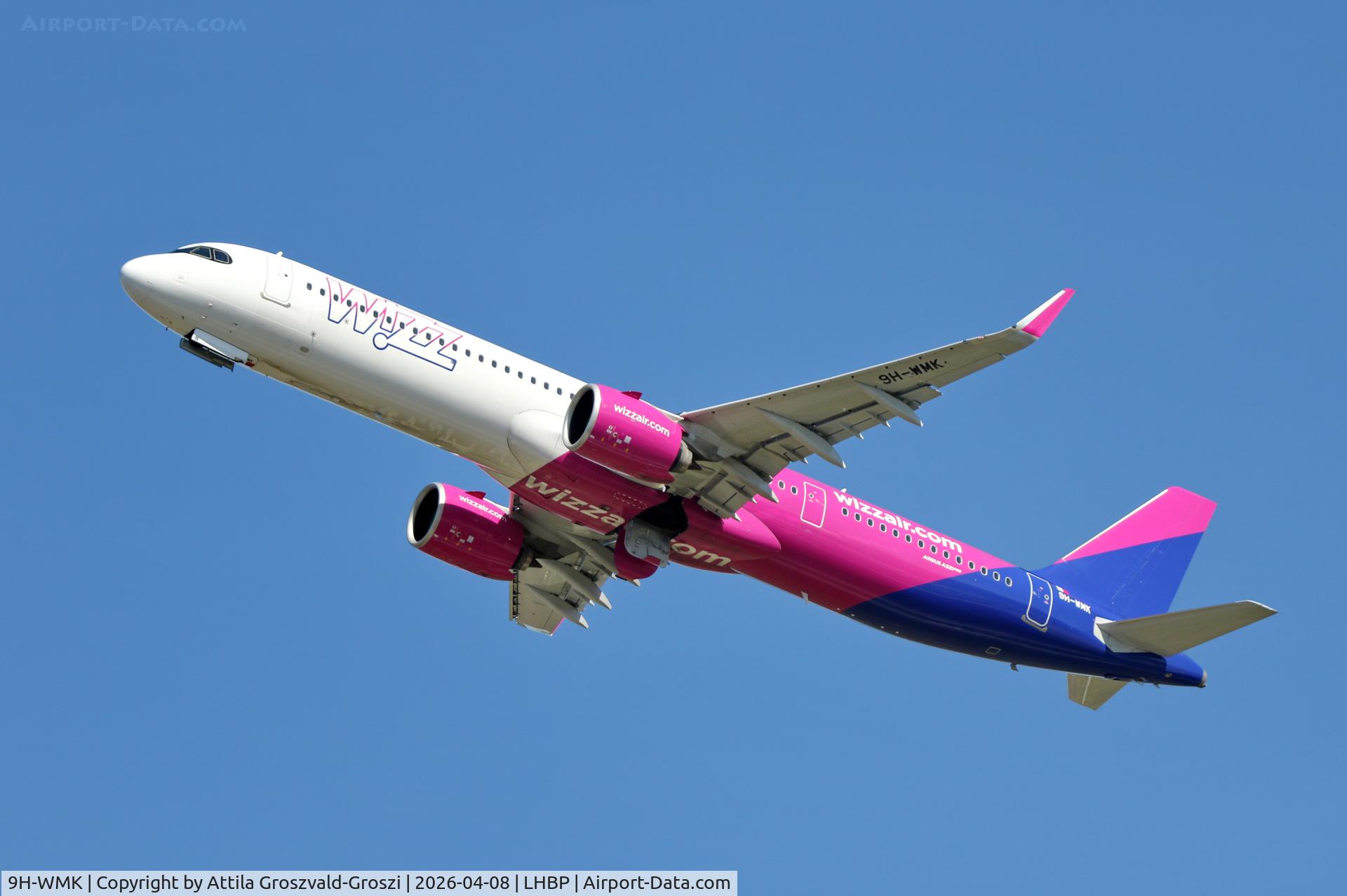 9H-WMK, 2025 Airbus A321-271NX C/N 12788, LHBP - Budapest Liszt Ferenc Airport (BUD)