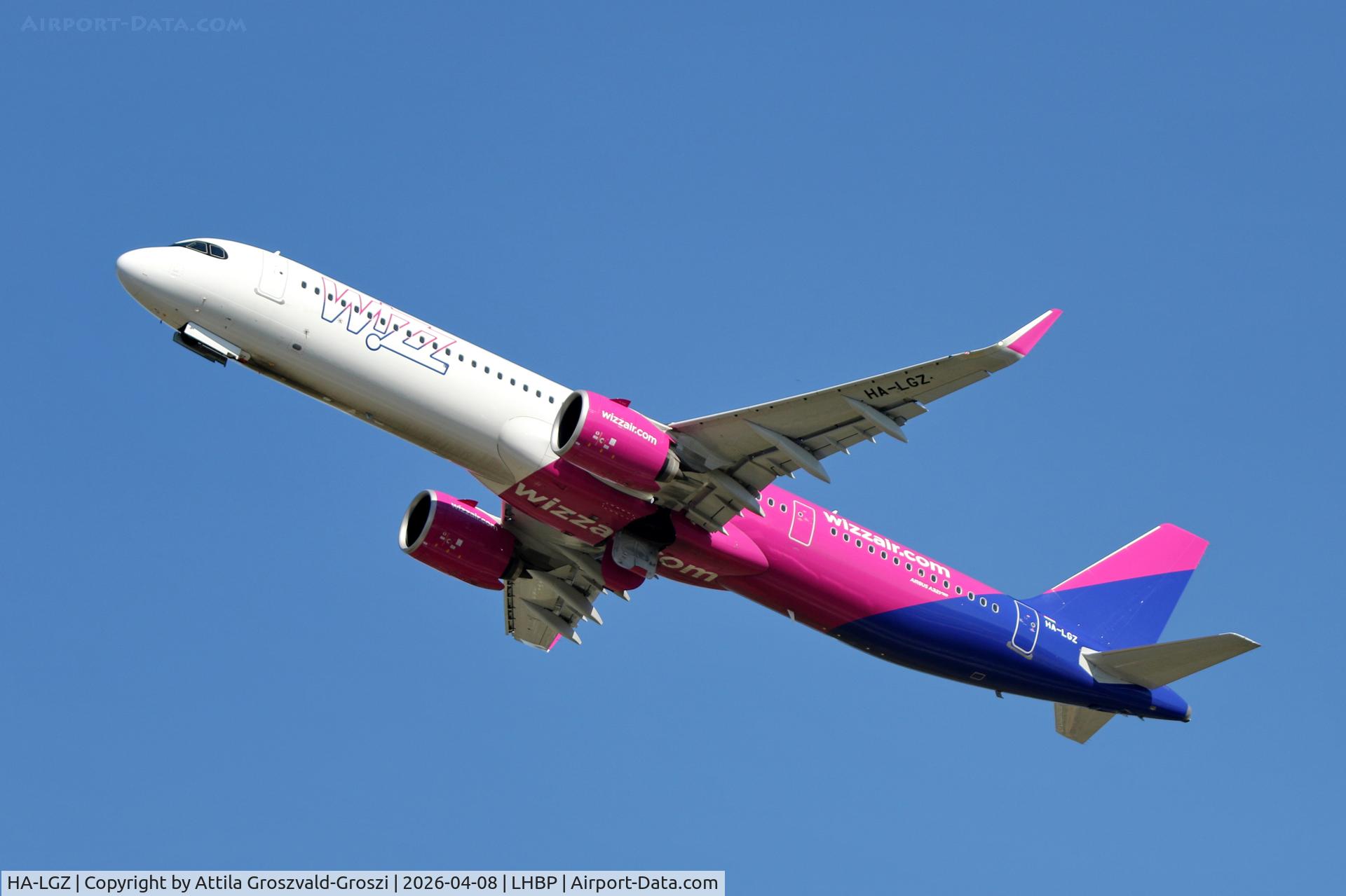 HA-LGZ, 2025 Airbus A321-271NX (SL) C/N 12814, LHBP - Budapest Liszt Ferenc Airport (BUD)