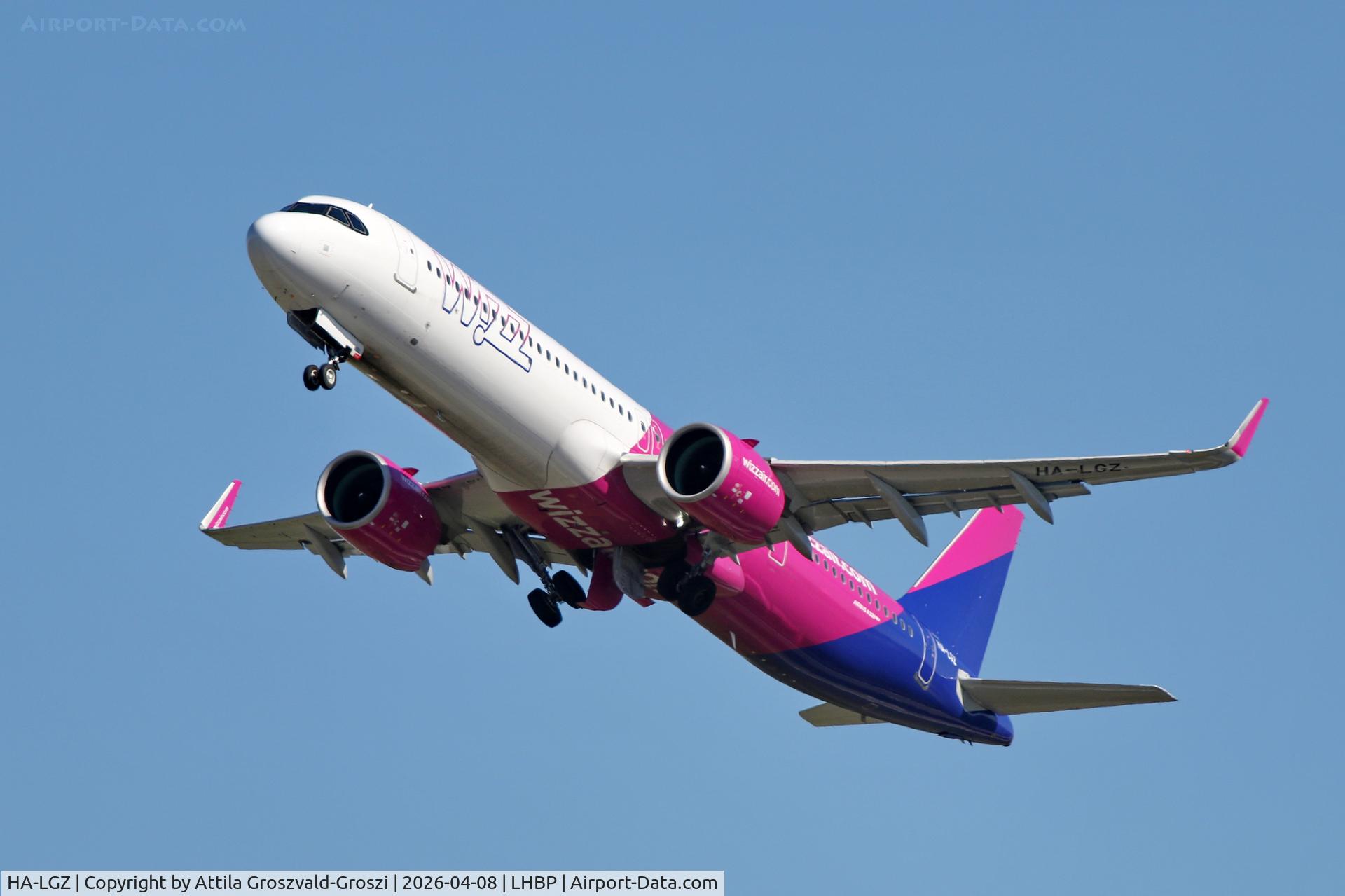 HA-LGZ, 2025 Airbus A321-271NX (SL) C/N 12814, LHBP - Budapest Liszt Ferenc Airport (BUD)