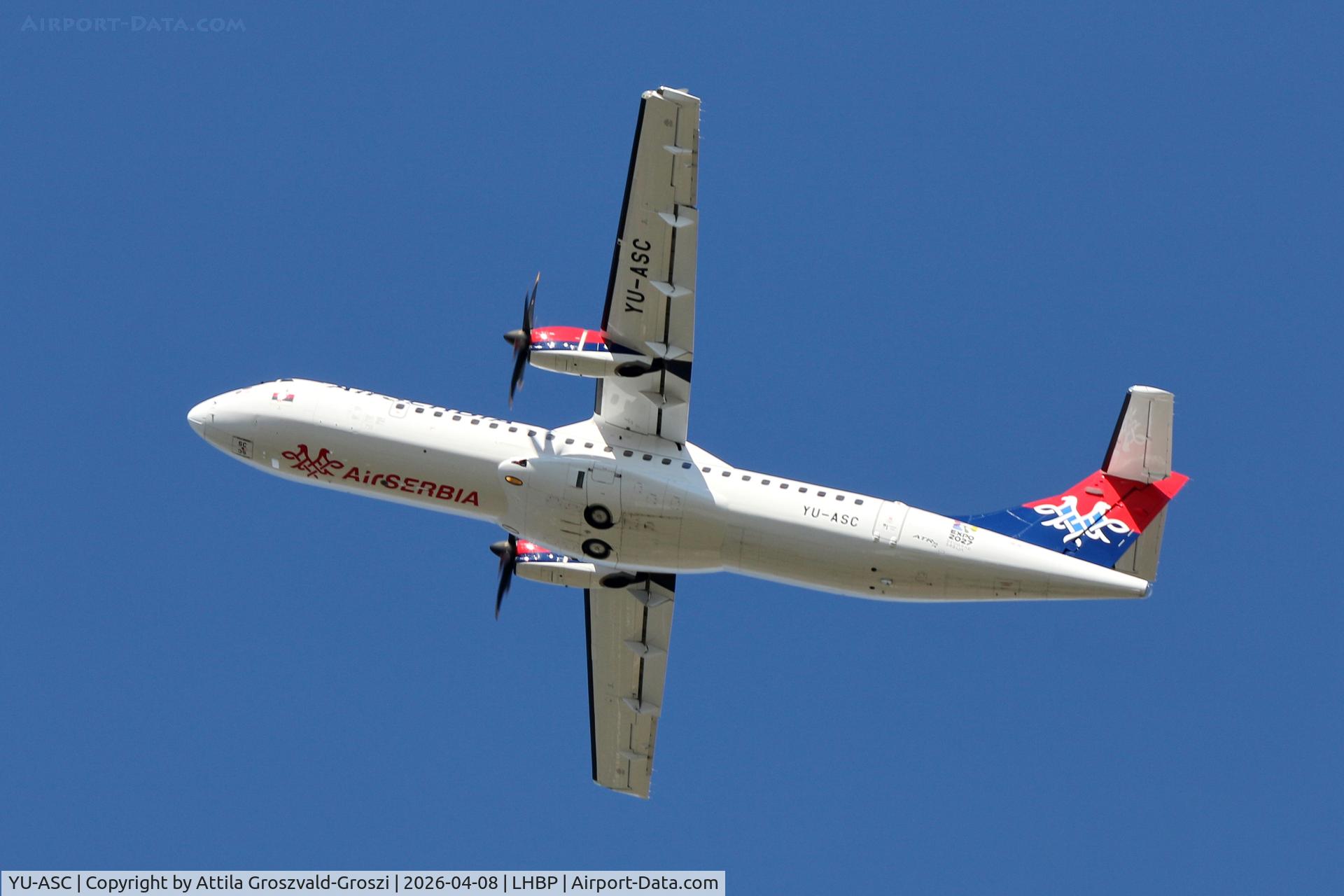 YU-ASC, 2015 ATR 72-600 (72-212A) C/N 1284, LHBP - Budapest Liszt Ferenc Airport (BUD)