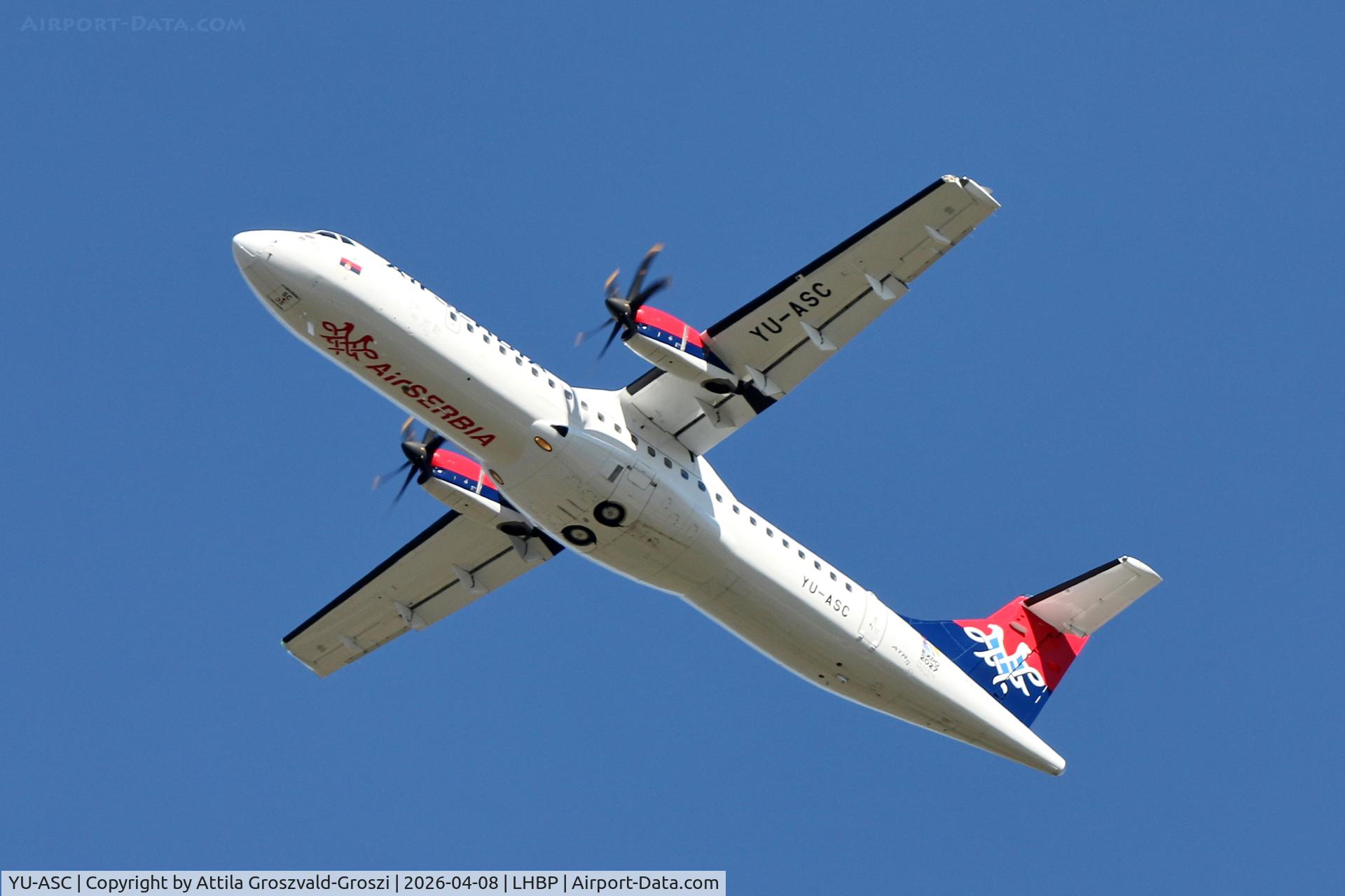 YU-ASC, 2015 ATR 72-600 (72-212A) C/N 1284, LHBP - Budapest Liszt Ferenc Airport (BUD)