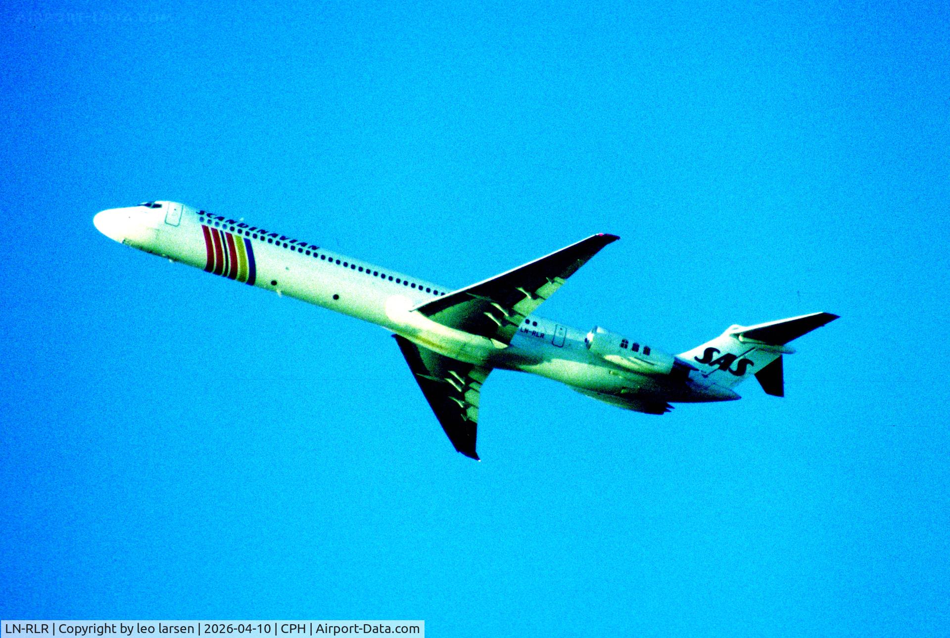 LN-RLR, 1987 McDonnell Douglas MD-82 (DC-9-82) C/N 49437, Copenhagen 2.11.1987