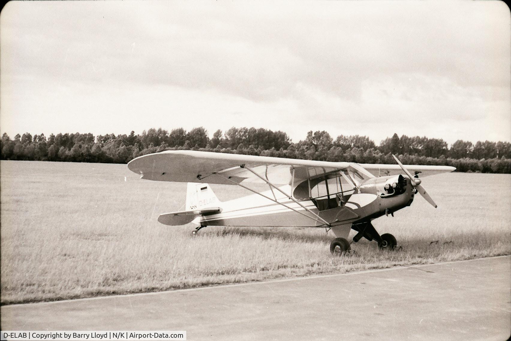 D-ELAB, 1946 Piper J3C-65 Cub Cub C/N 16687, Picture taken on the Dutch/German border ca 1962. No other details
