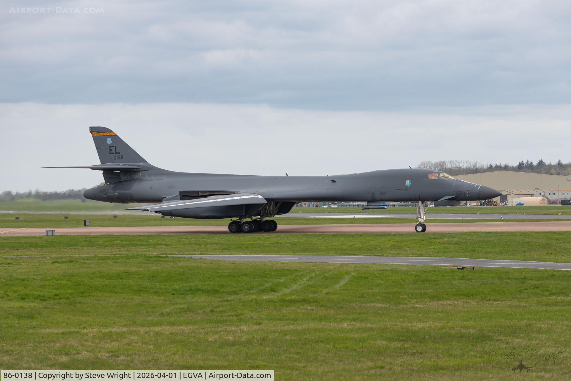 86-0138, 1986 Rockwell B-1B Lancer C/N 98, Operation Epic Fury, RAF Fairford. England