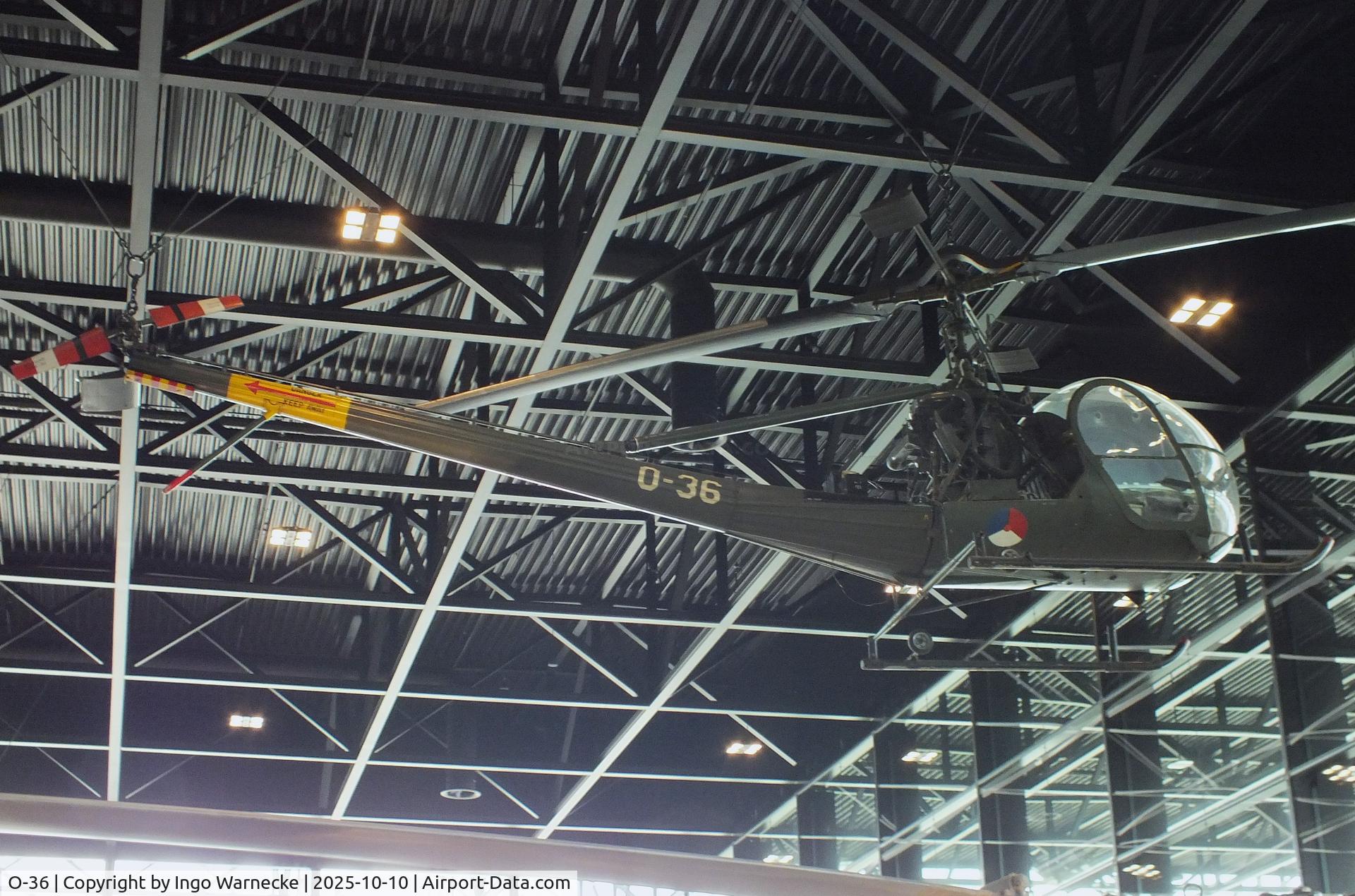 O-36, 1957 Hiller OH-23C Raven C/N 937, Hiller OH-23C Raven at the Nationaal Militair Museum / National Military Museum, Soesterberg