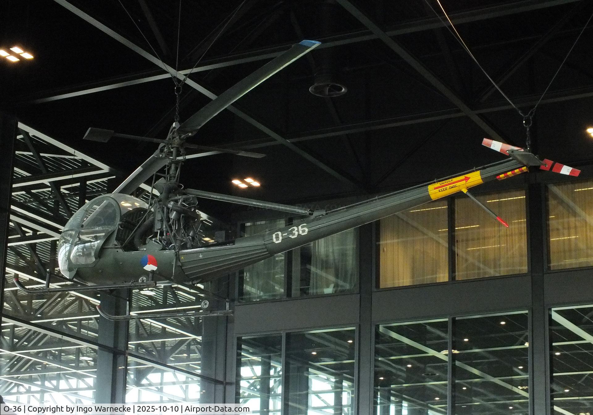 O-36, 1957 Hiller OH-23C Raven C/N 937, Hiller OH-23C Raven at the Nationaal Militair Museum / National Military Museum, Soesterberg
