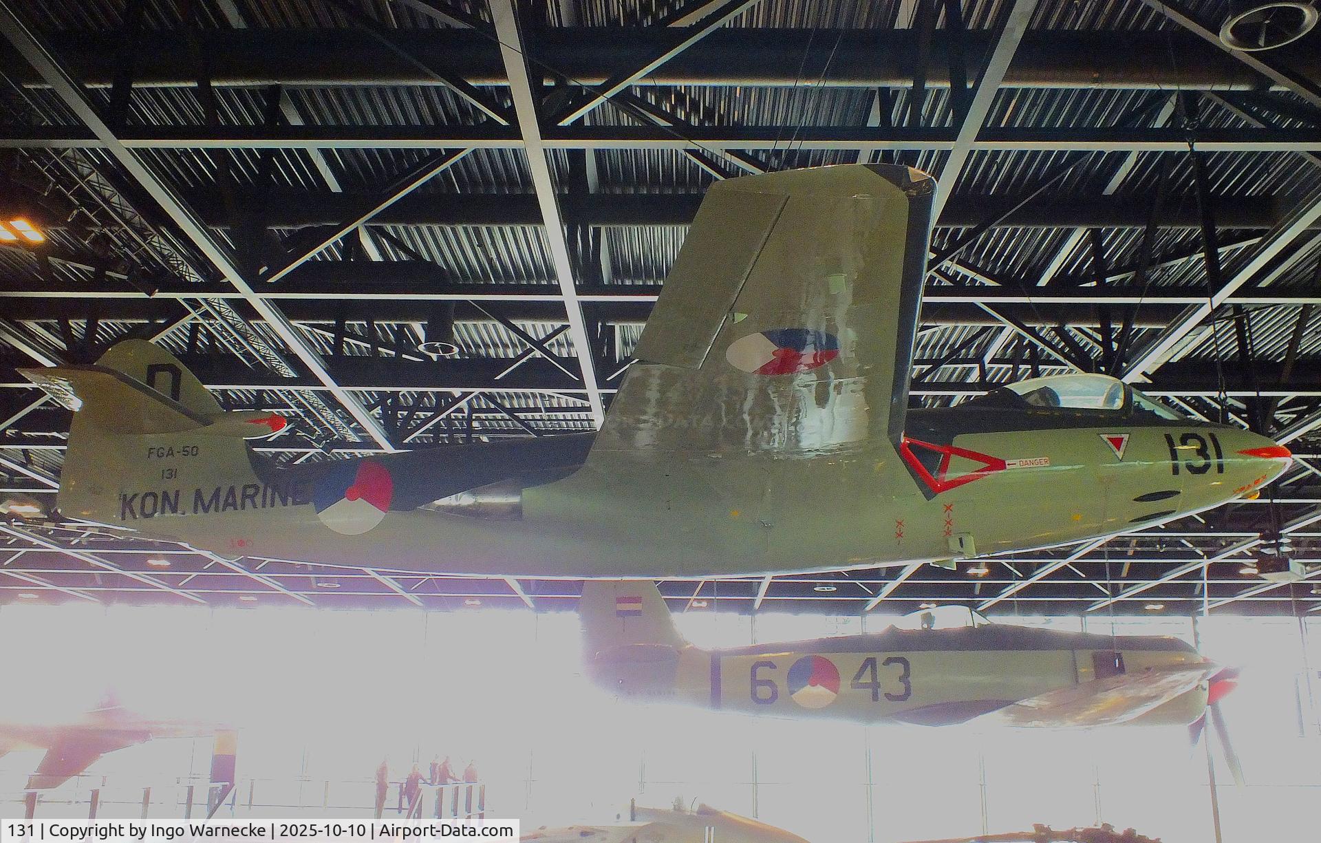 131, Hawker Sea Hawk FB.50 C/N 6642, Hawker Sea Hawk FB50 at the Nationaal Militair Museum / National Military Museum, Soesterberg