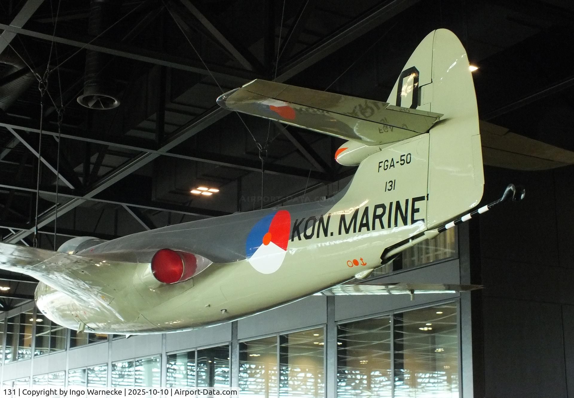 131, Hawker Sea Hawk FB.50 C/N 6642, Hawker Sea Hawk FB50 at the Nationaal Militair Museum / National Military Museum, Soesterberg