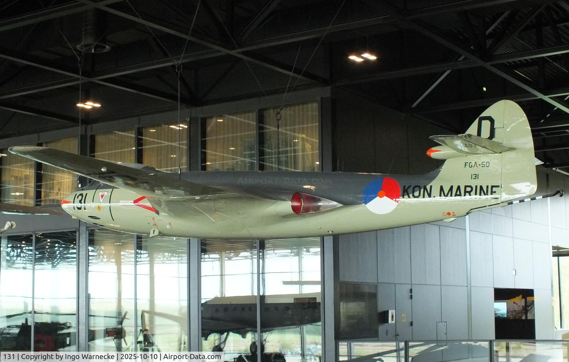 131, Hawker Sea Hawk FB.50 C/N 6642, Hawker Sea Hawk FB50 at the Nationaal Militair Museum / National Military Museum, Soesterberg
