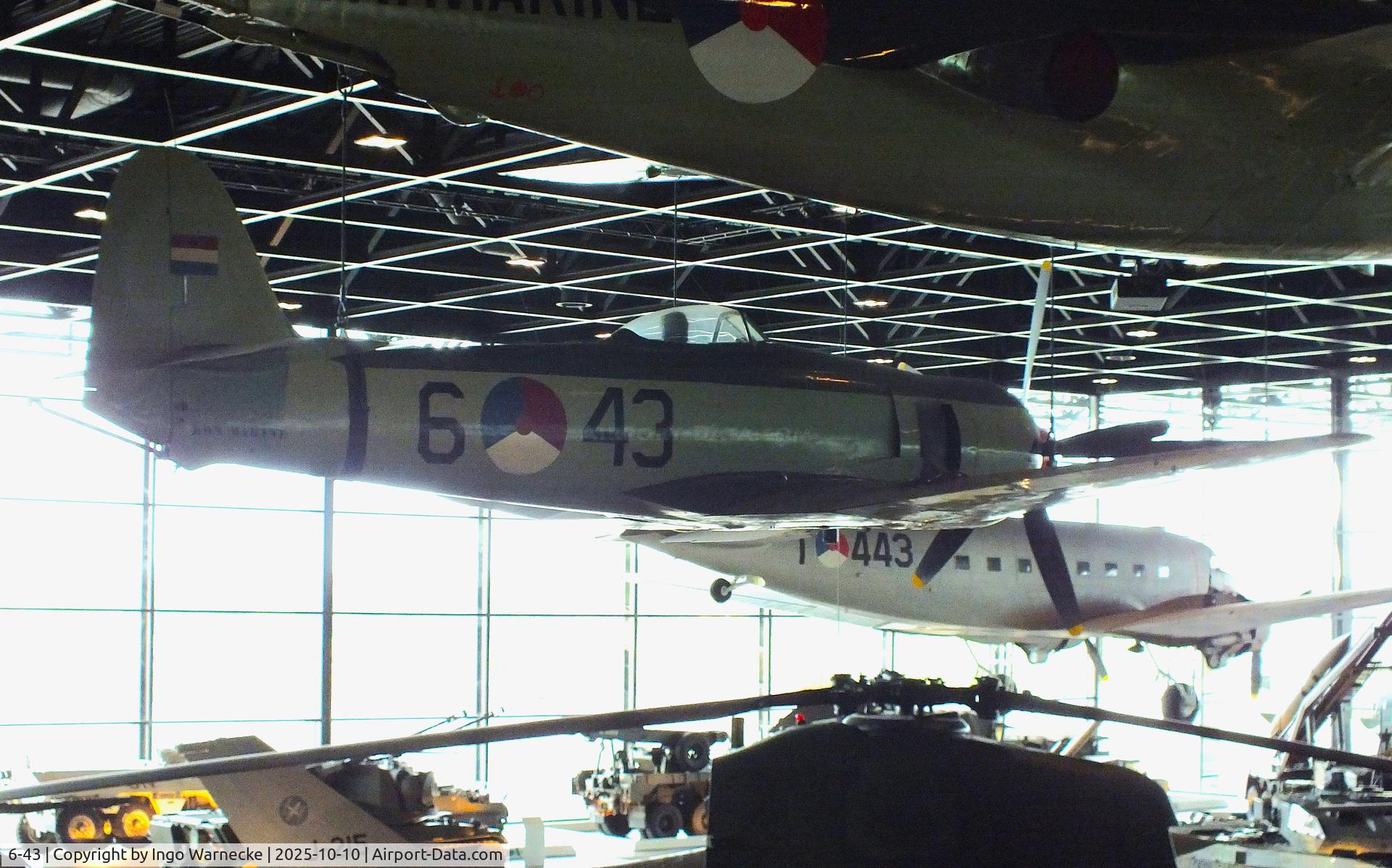 6-43, Hawker Sea Fury FB.51 C/N 631D, Hawker Sea Fury FB51 at the Nationaal Militair Museum / National Military Museum, Soesterberg