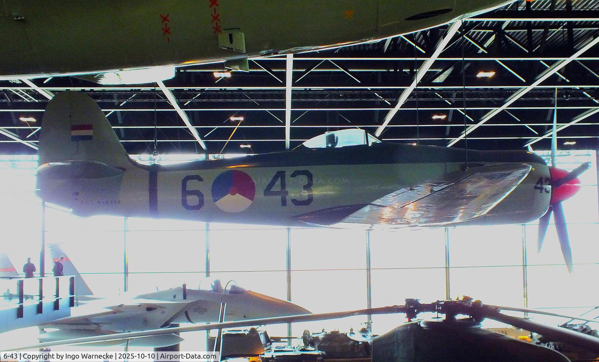 6-43, Hawker Sea Fury FB.51 C/N 631D, Hawker Sea Fury FB51 at the Nationaal Militair Museum / National Military Museum, Soesterberg