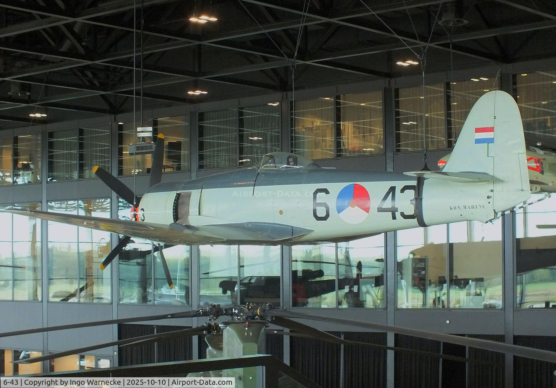 6-43, Hawker Sea Fury FB.51 C/N 631D, Hawker Sea Fury FB51 at the Nationaal Militair Museum / National Military Museum, Soesterberg