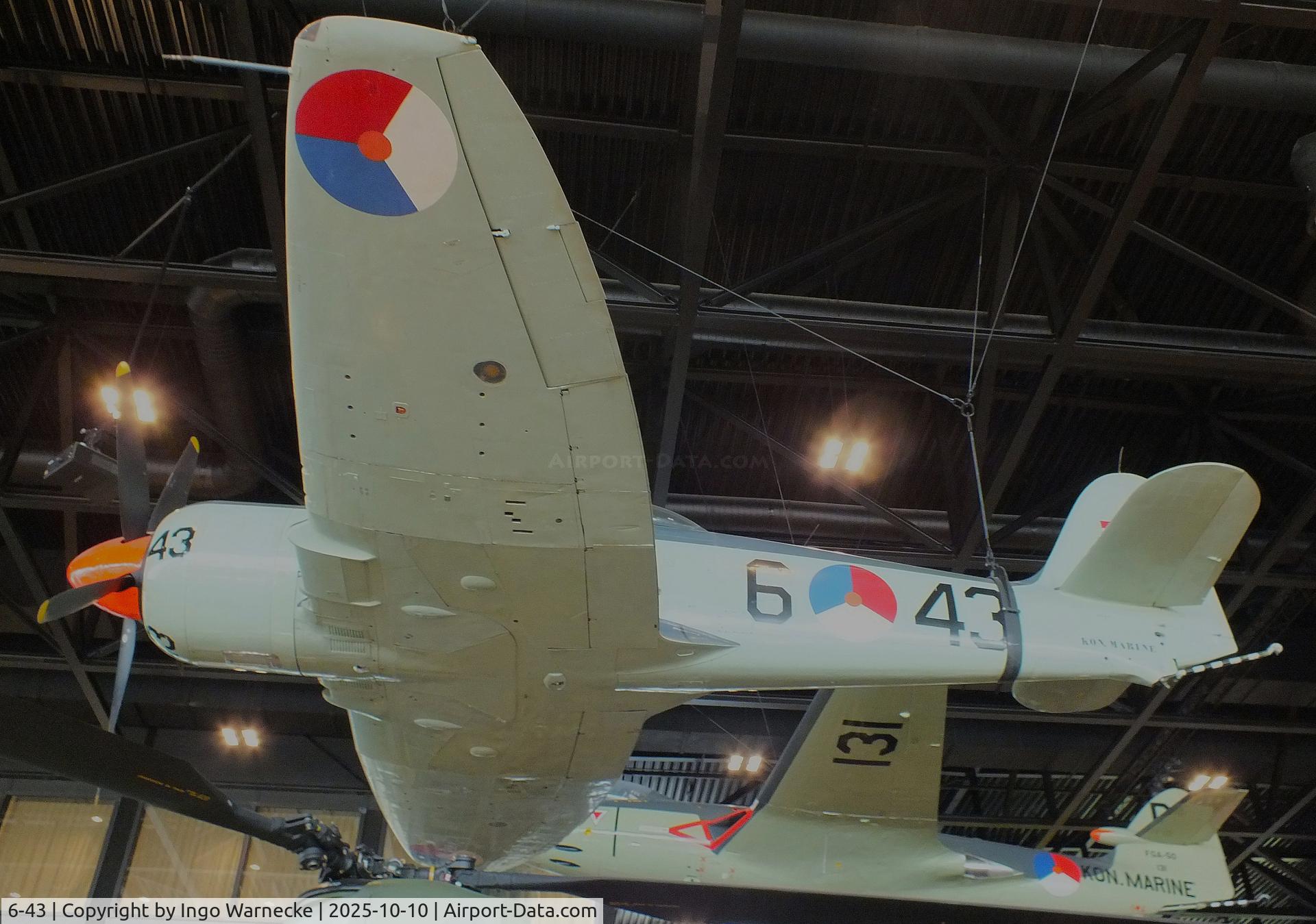 6-43, Hawker Sea Fury FB.51 C/N 631D, Hawker Sea Fury FB51 at the Nationaal Militair Museum / National Military Museum, Soesterberg