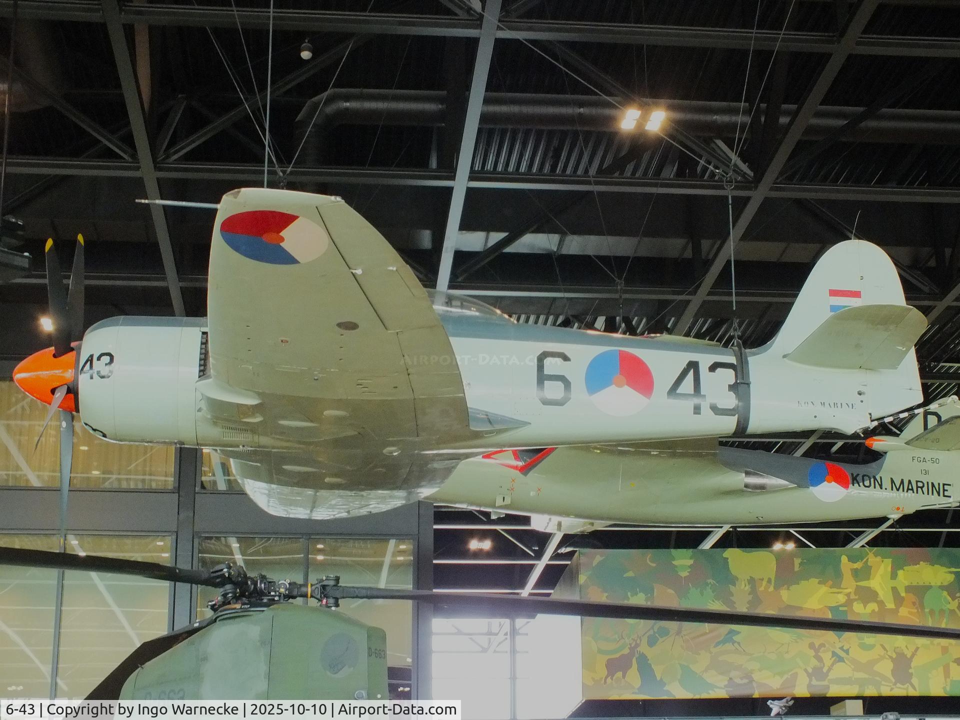 6-43, Hawker Sea Fury FB.51 C/N 631D, Hawker Sea Fury FB51 at the Nationaal Militair Museum / National Military Museum, Soesterberg