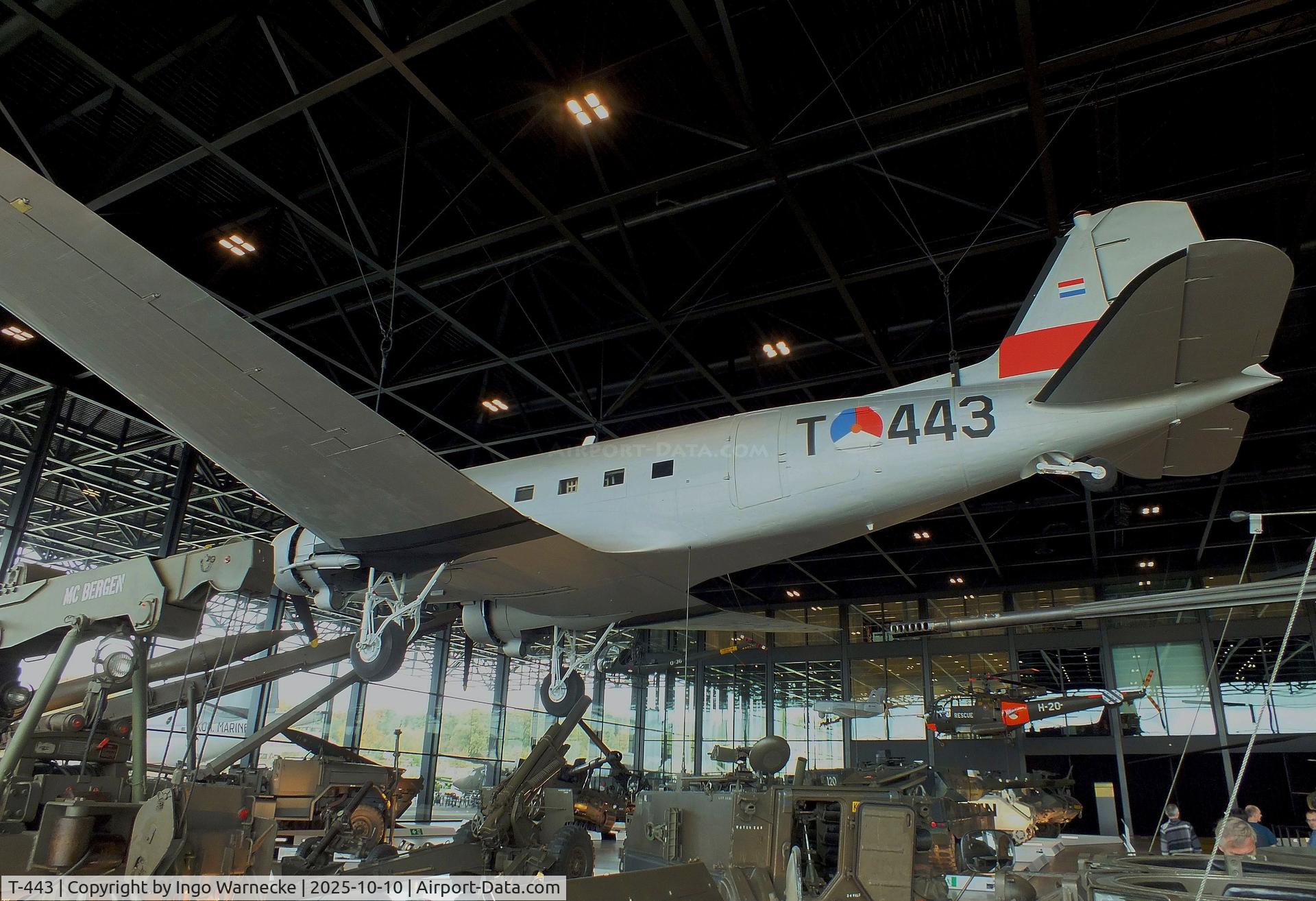 T-443, 1943 Douglas C-47A Skytrain C/N 20118, Douglas C-47A Skytrain at the Nationaal Militair Museum / National Military Museum, Soesterberg