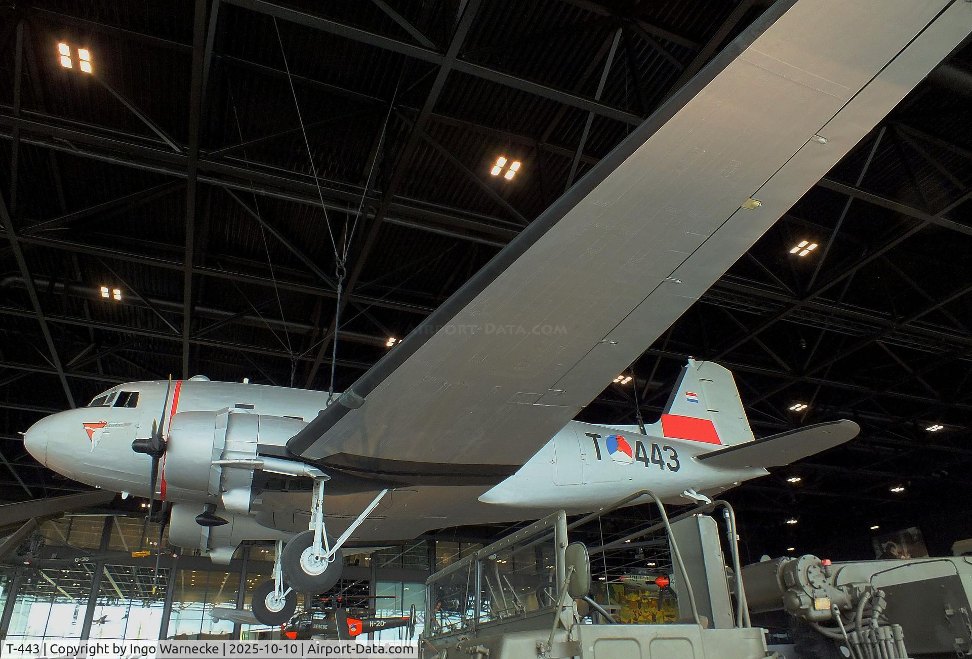 T-443, 1943 Douglas C-47A Skytrain C/N 20118, Douglas C-47A Skytrain at the Nationaal Militair Museum / National Military Museum, Soesterberg