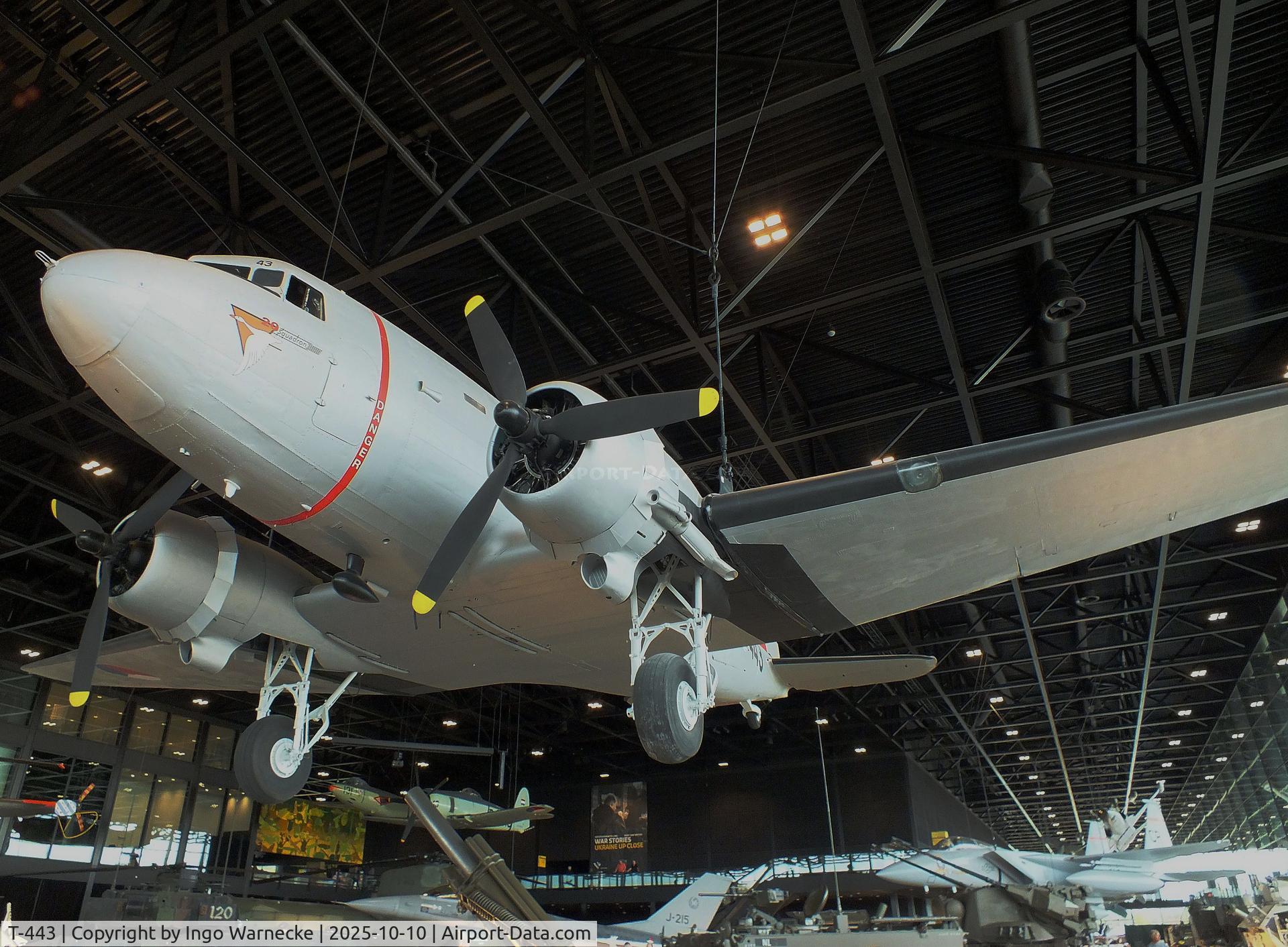 T-443, 1943 Douglas C-47A Skytrain C/N 20118, Douglas C-47A Skytrain at the Nationaal Militair Museum / National Military Museum, Soesterberg