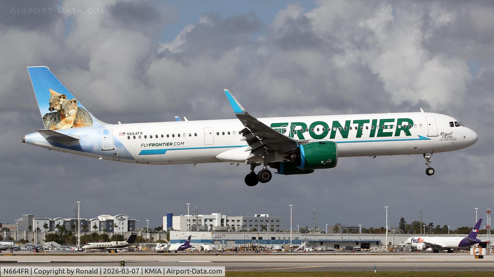 N664FR, 2025 Airbus A321-271NX C/N 12302, at mia