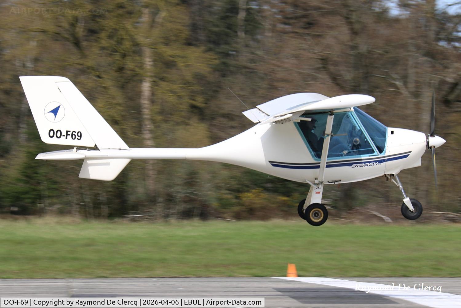 OO-F69, 2007 Fly Synthesis Storch HS C/N 375A-431, Landing at Ursel.