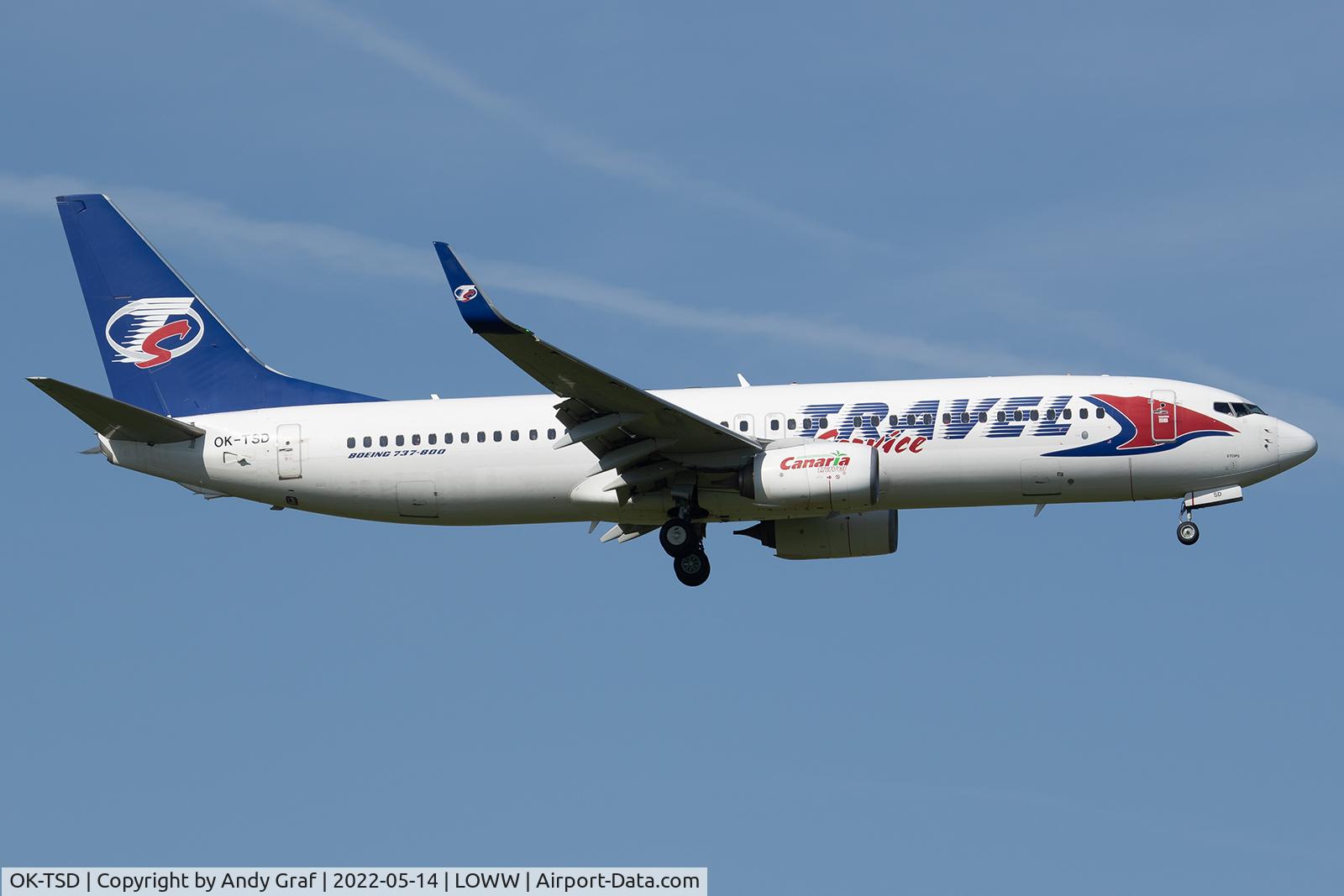 OK-TSD, 2014 Boeing 737-8Q8 C/N 41795, Travelservice 737-800